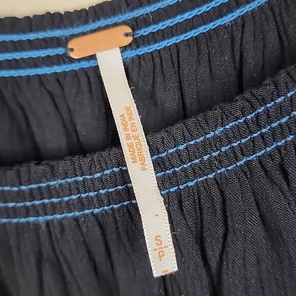 Free People Paradise Midi Small Blue Black Dress - Picture 5 of 9